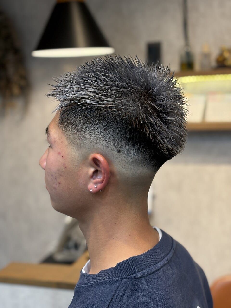 スキンフェードスパイキー